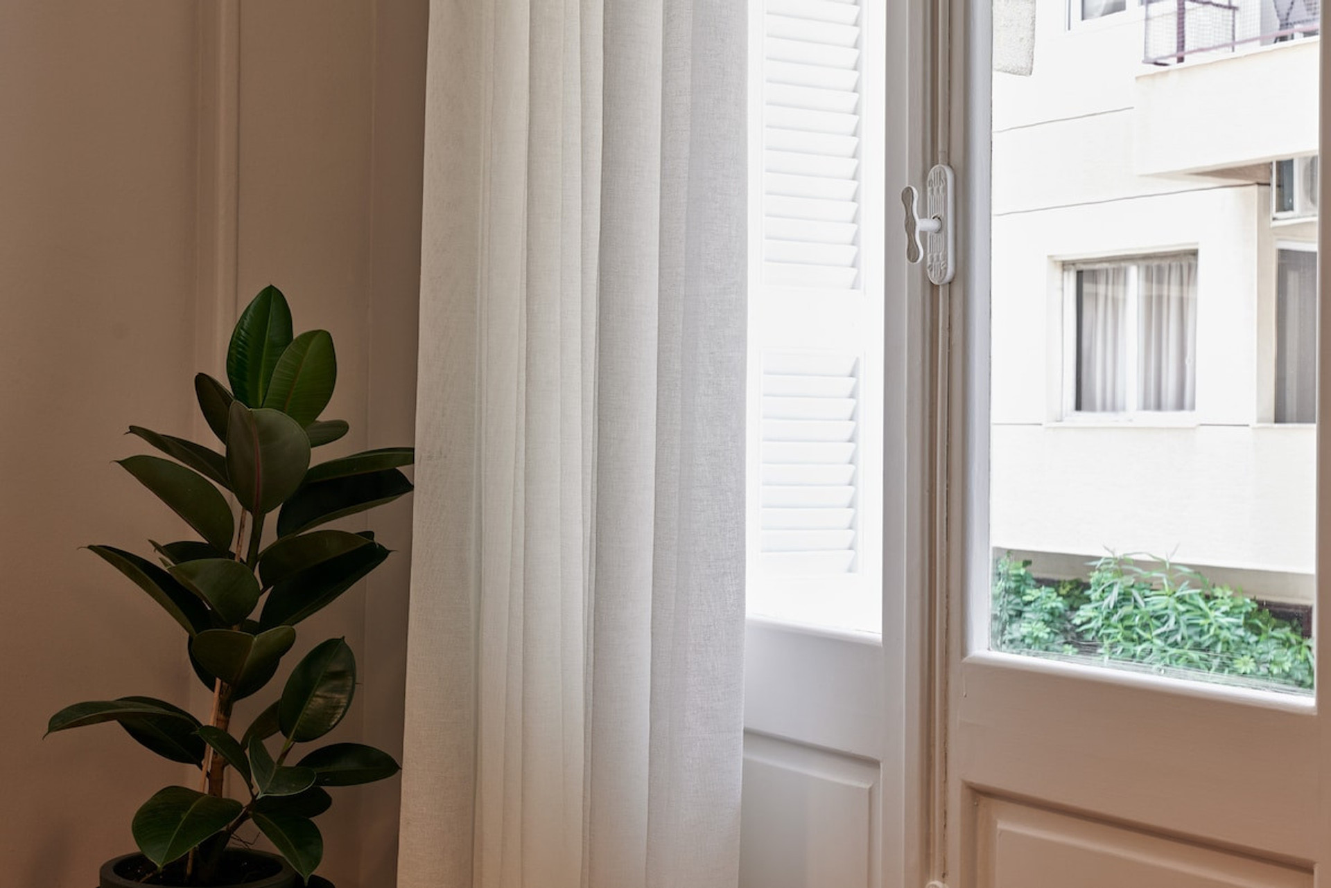 The living room's window