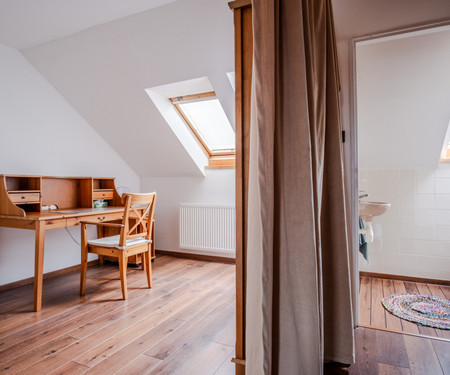 LARGE ATTIC ROOM WITH PRIVATE TOILET