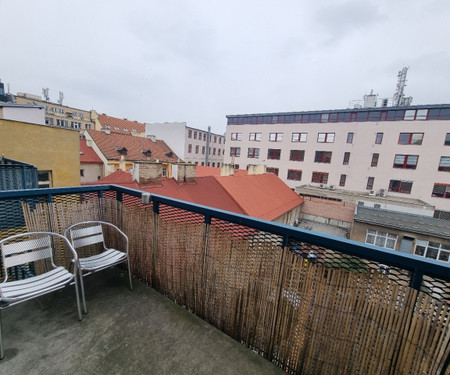 Airy loft in Karlin, with large 250 sq m terrace