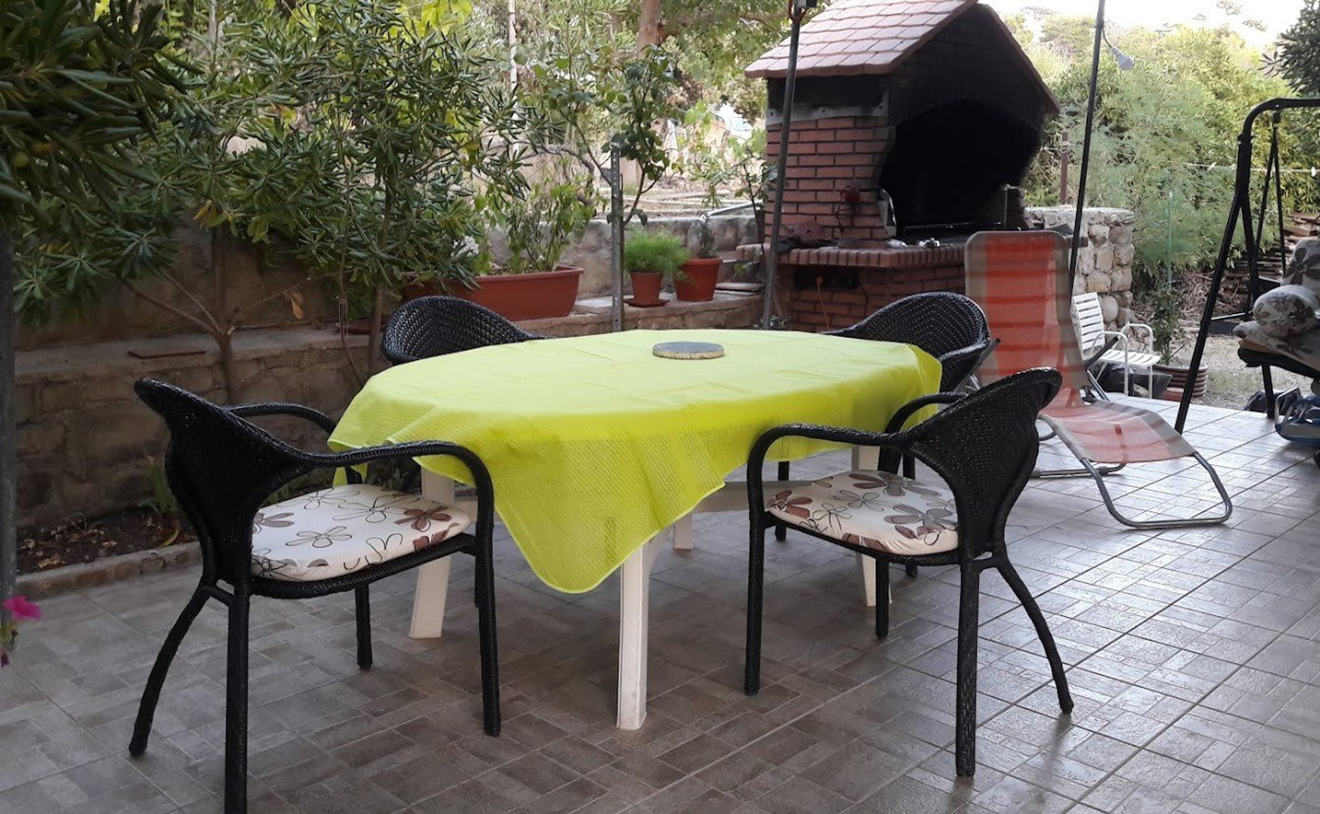 Outdoor dining table
