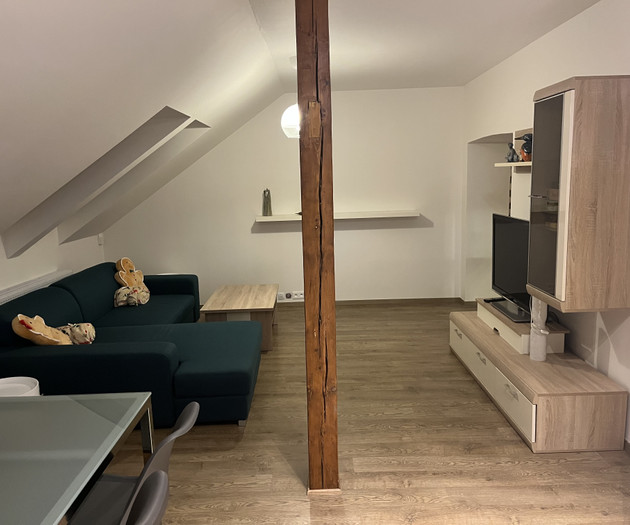 100m two-story attic apartment near to city centre
