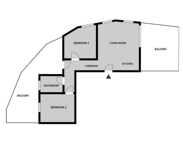 Blueground |Florentine,City view,Two balconies-02