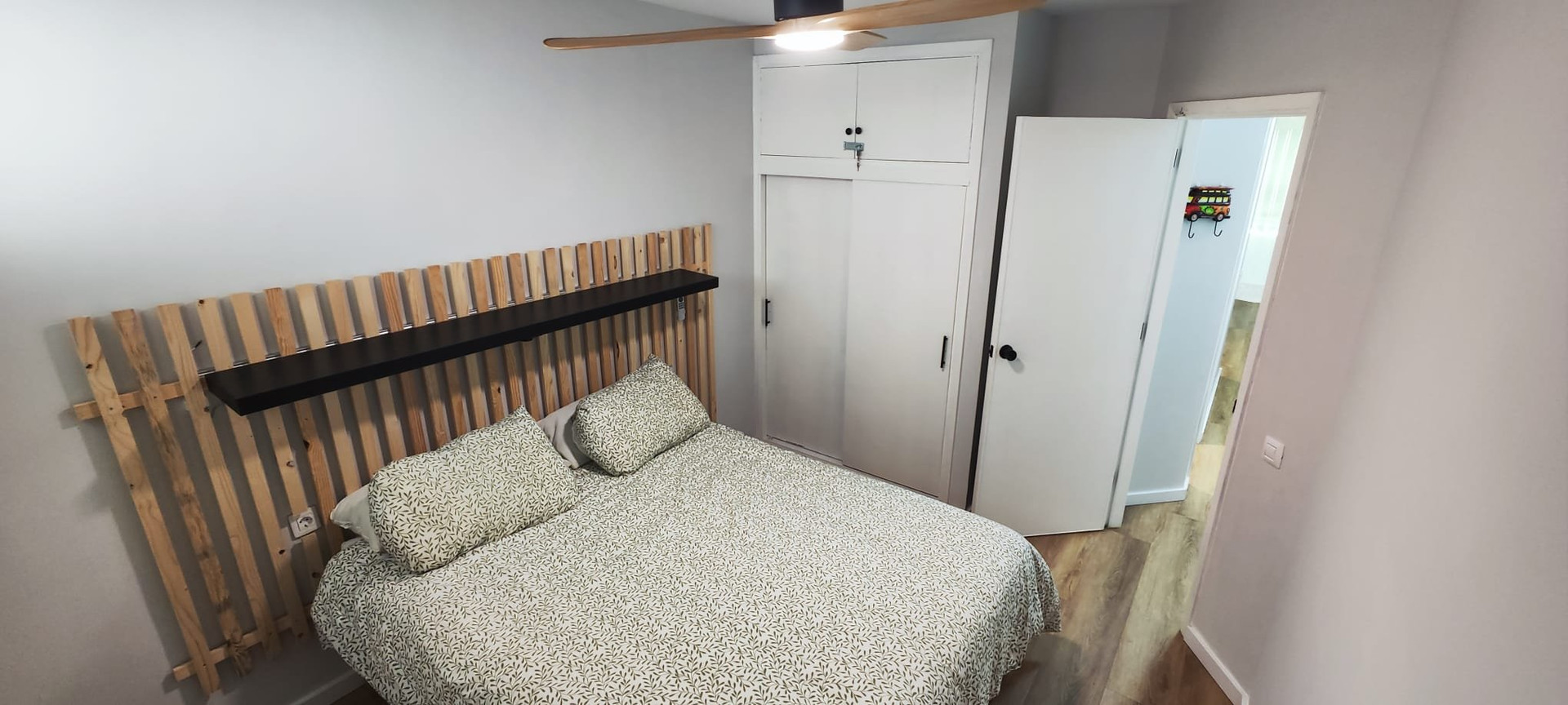 Bedroom with wardrobe closet