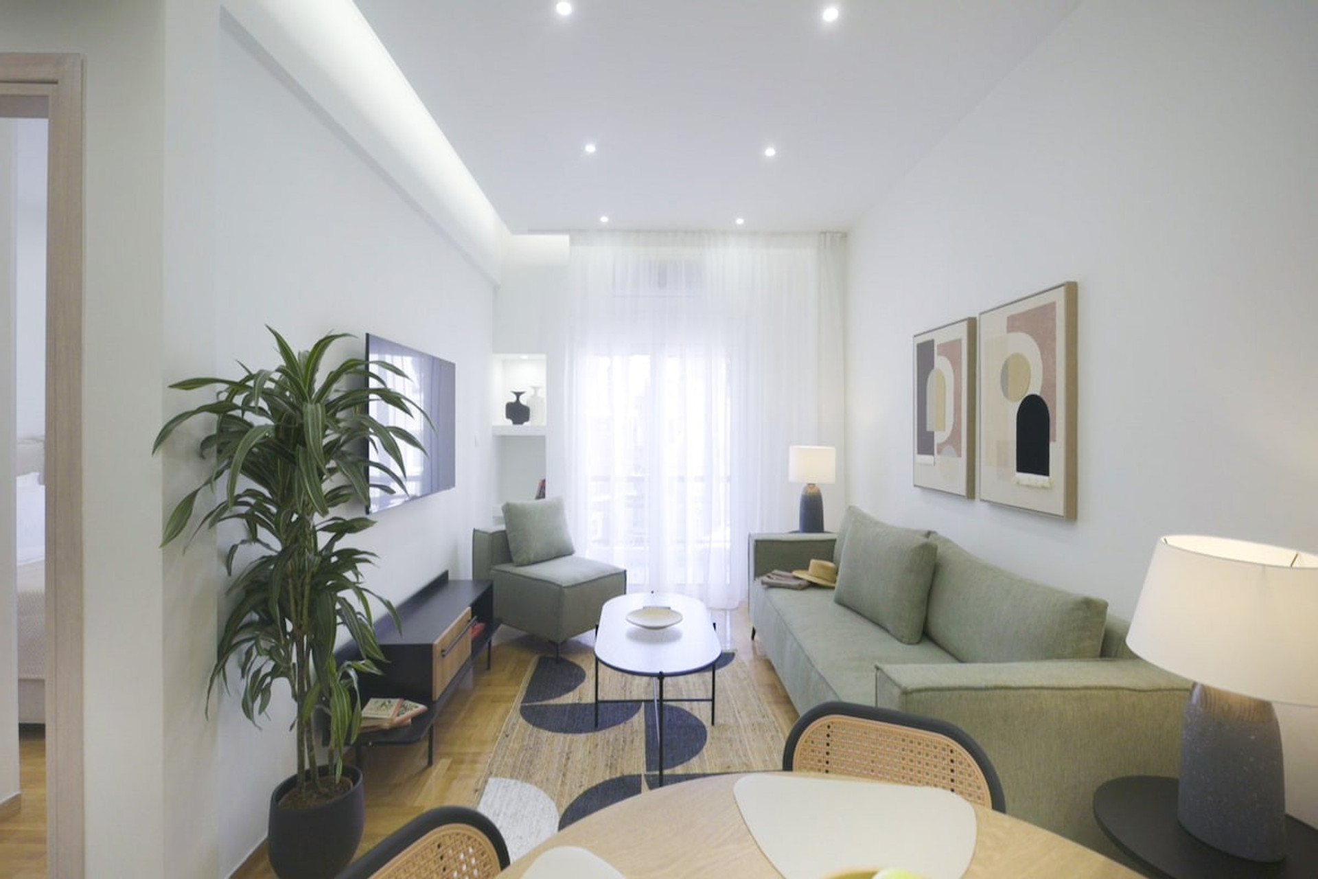 Make yourself comfortable in this spacious living room