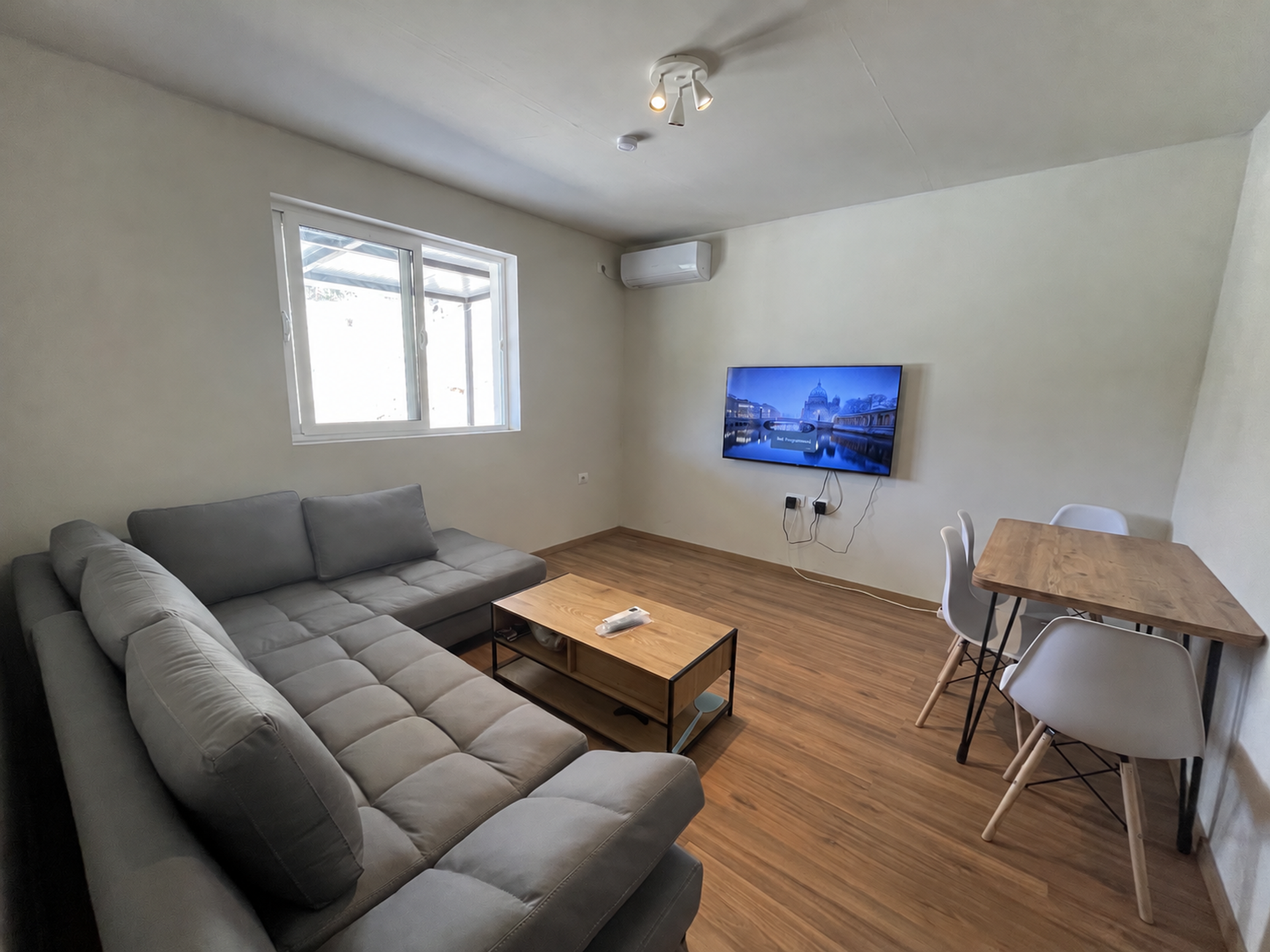 Living room with sectional sofa