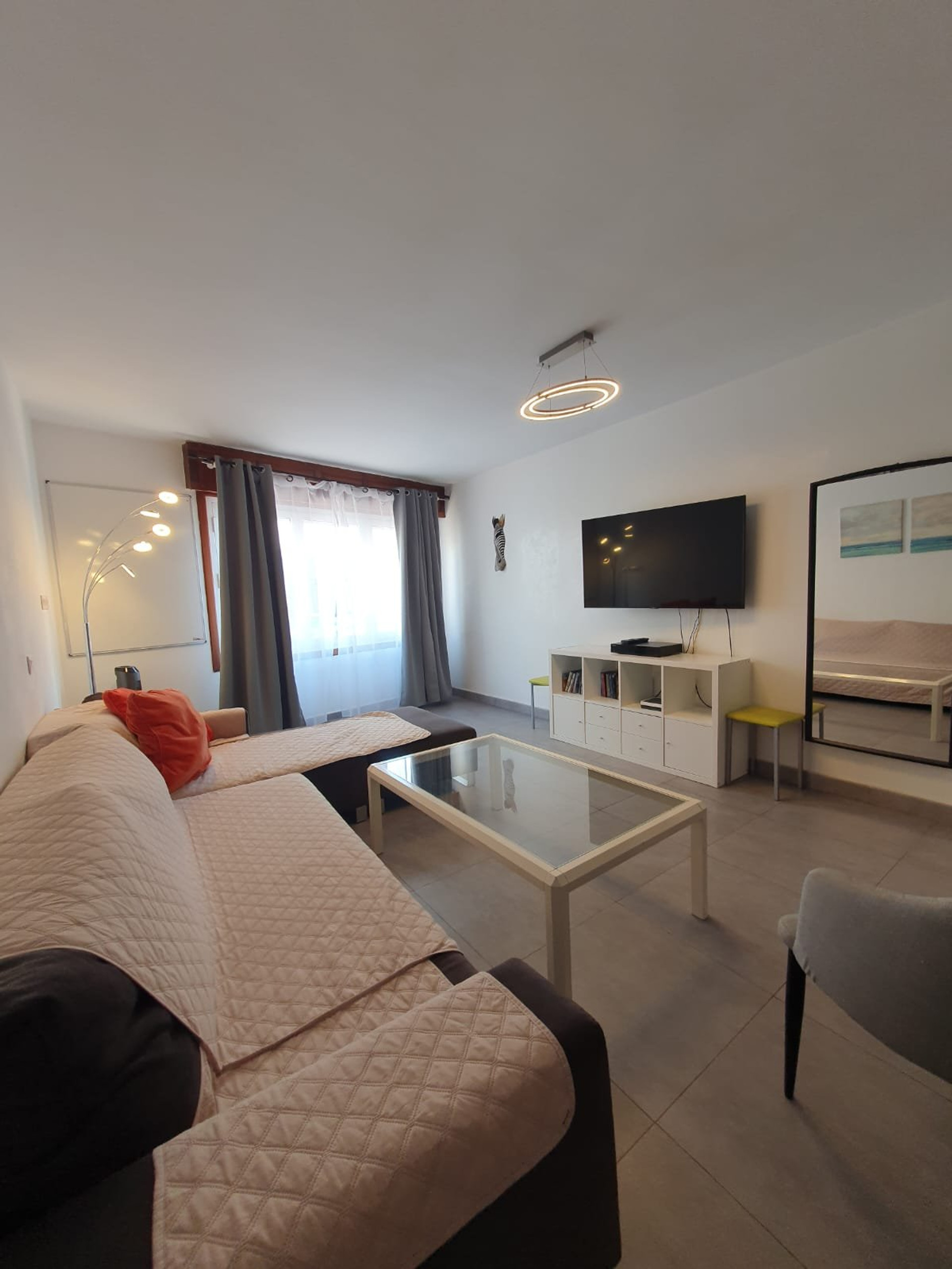 Spacious living room overview