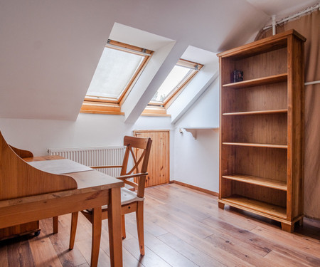 LARGE ATTIC ROOM WITH PRIVATE TOILET