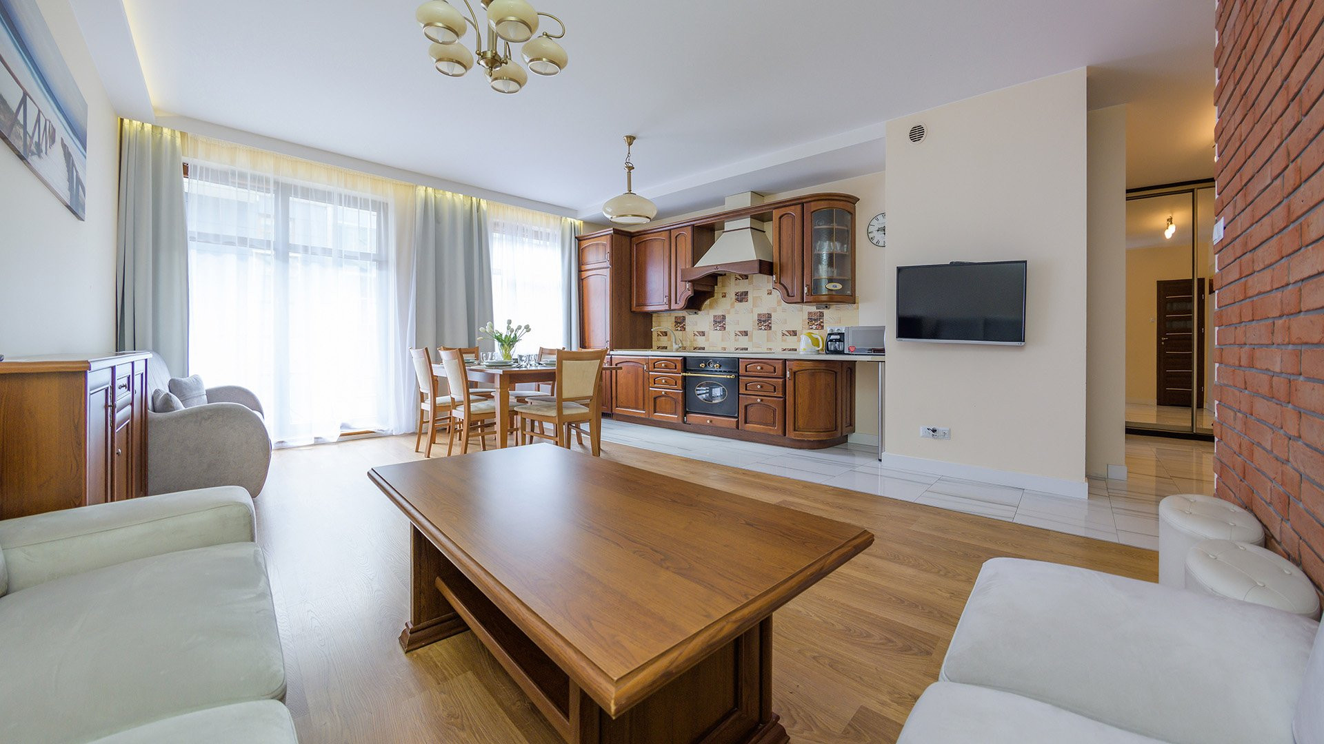 Livingroom with kitchen