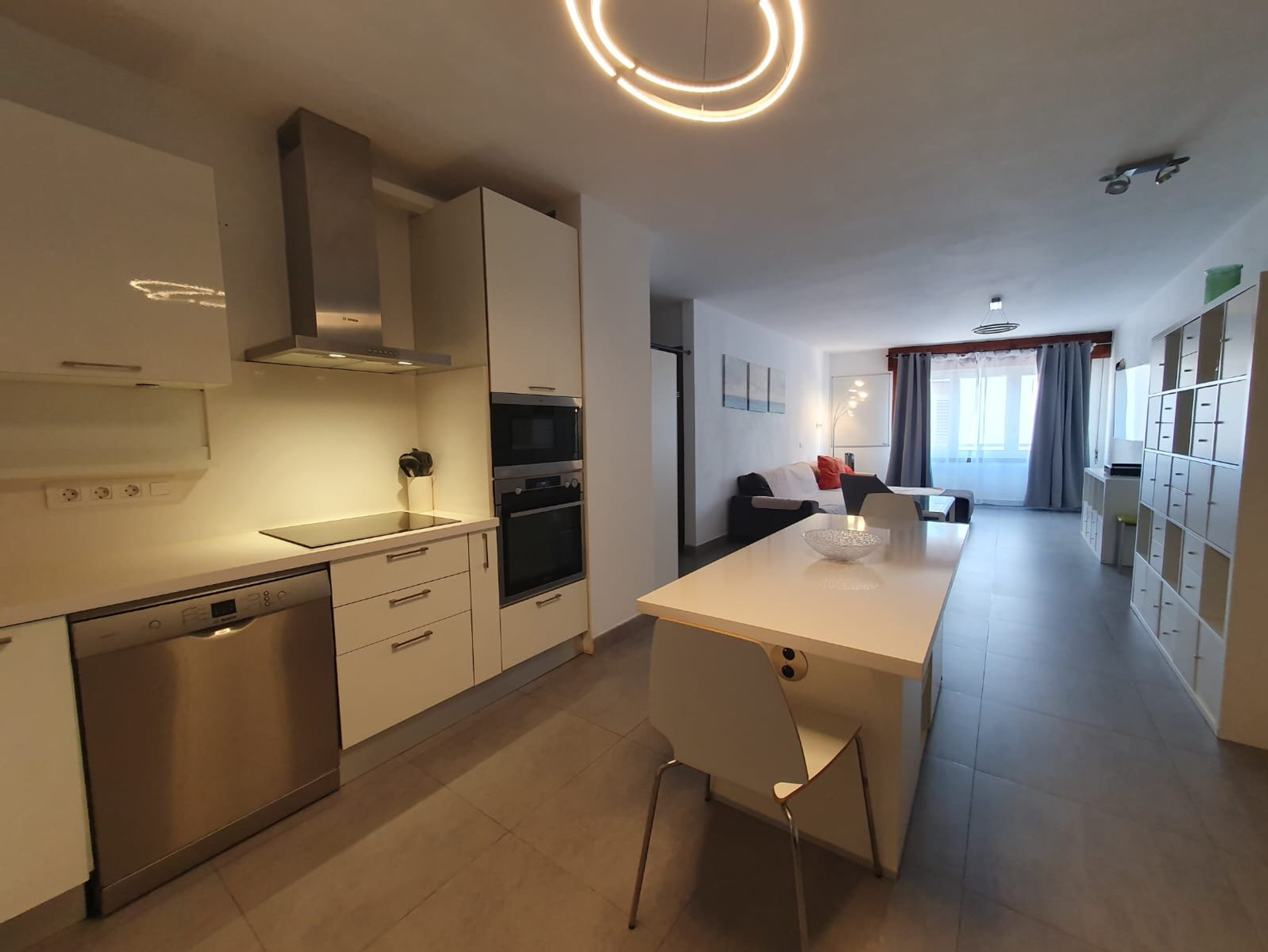 Open plan kitchen living area