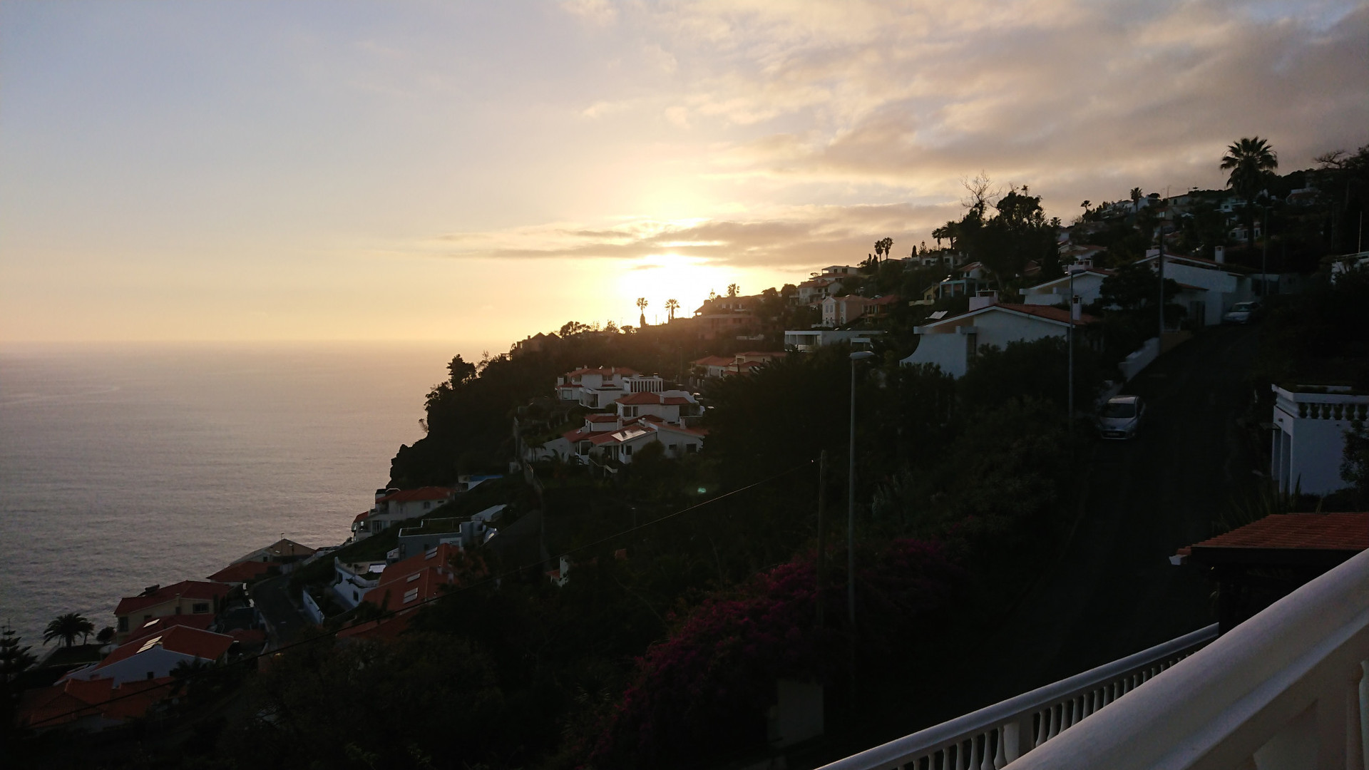 Sunset from the veranda 