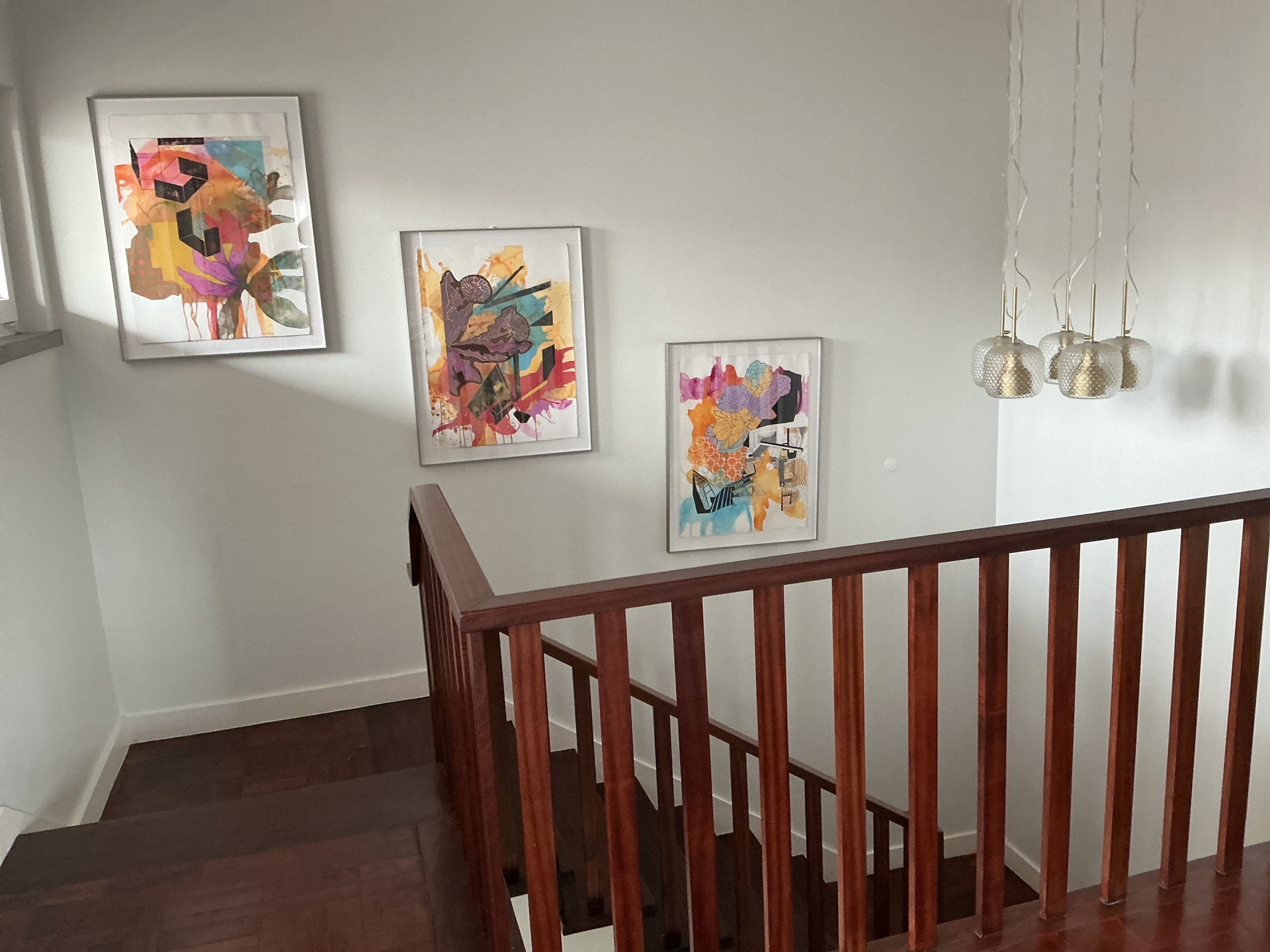 Staircase from the top landing 