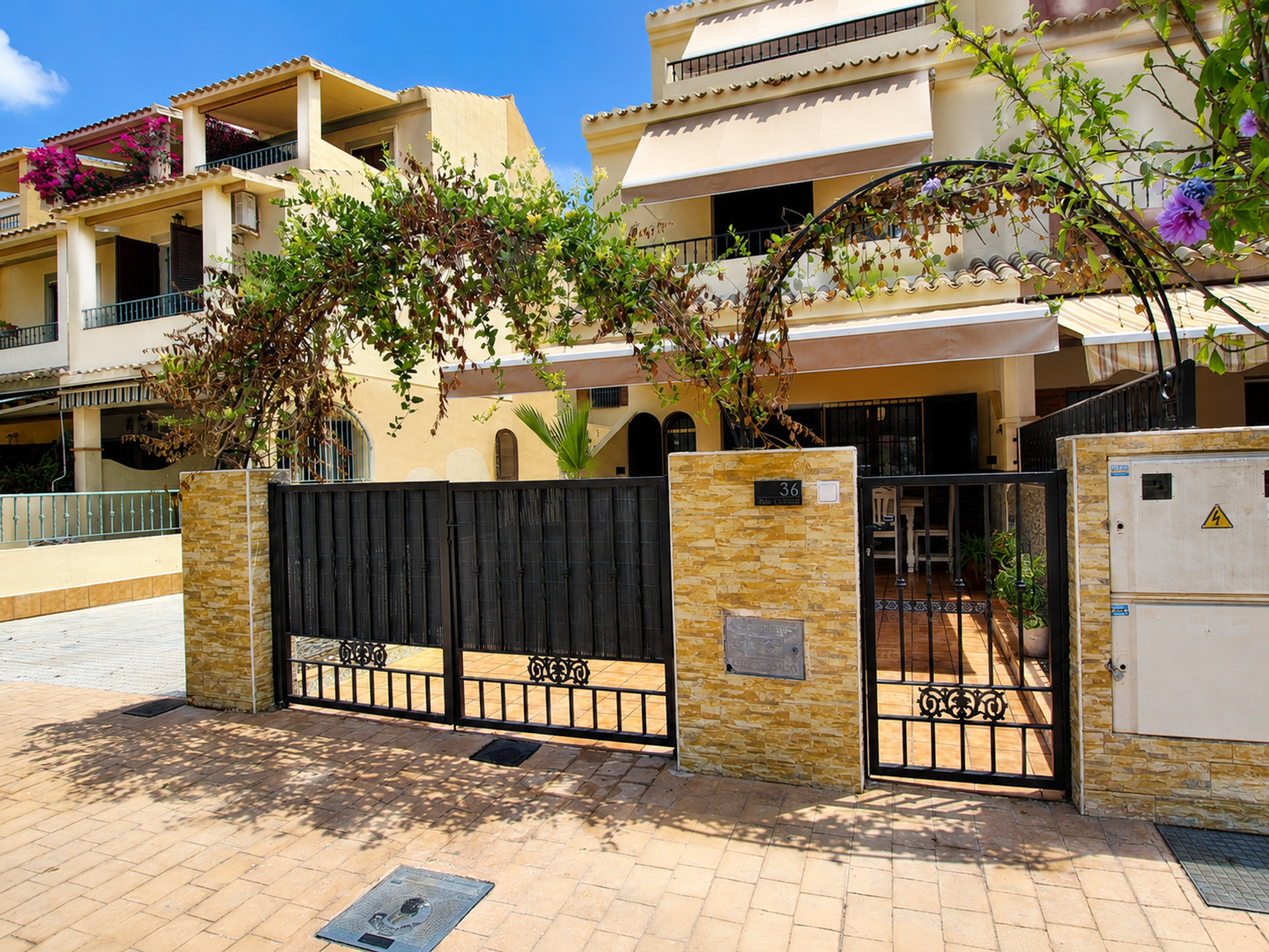 Front gated entrance