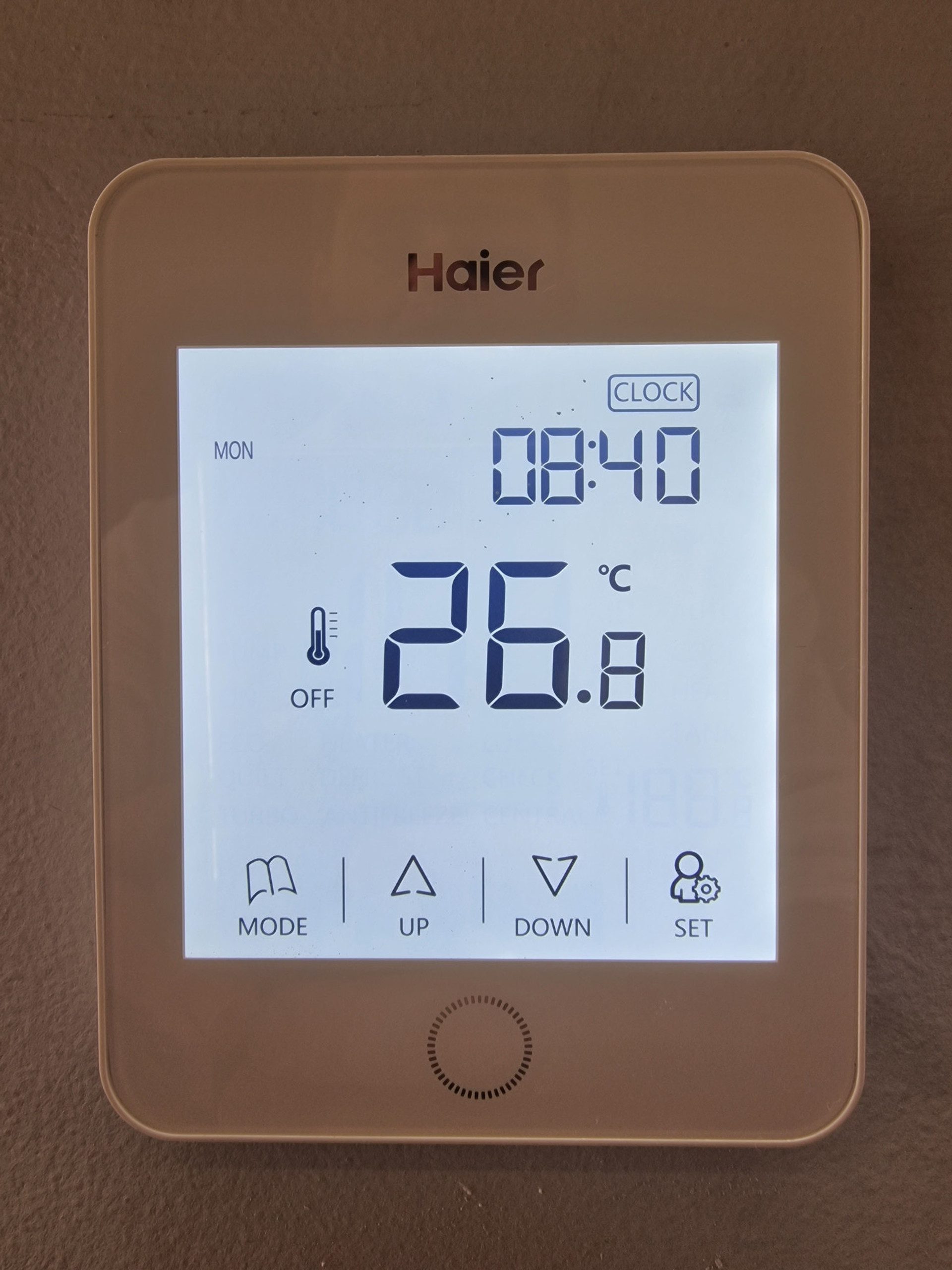 Central air conditioning control unit