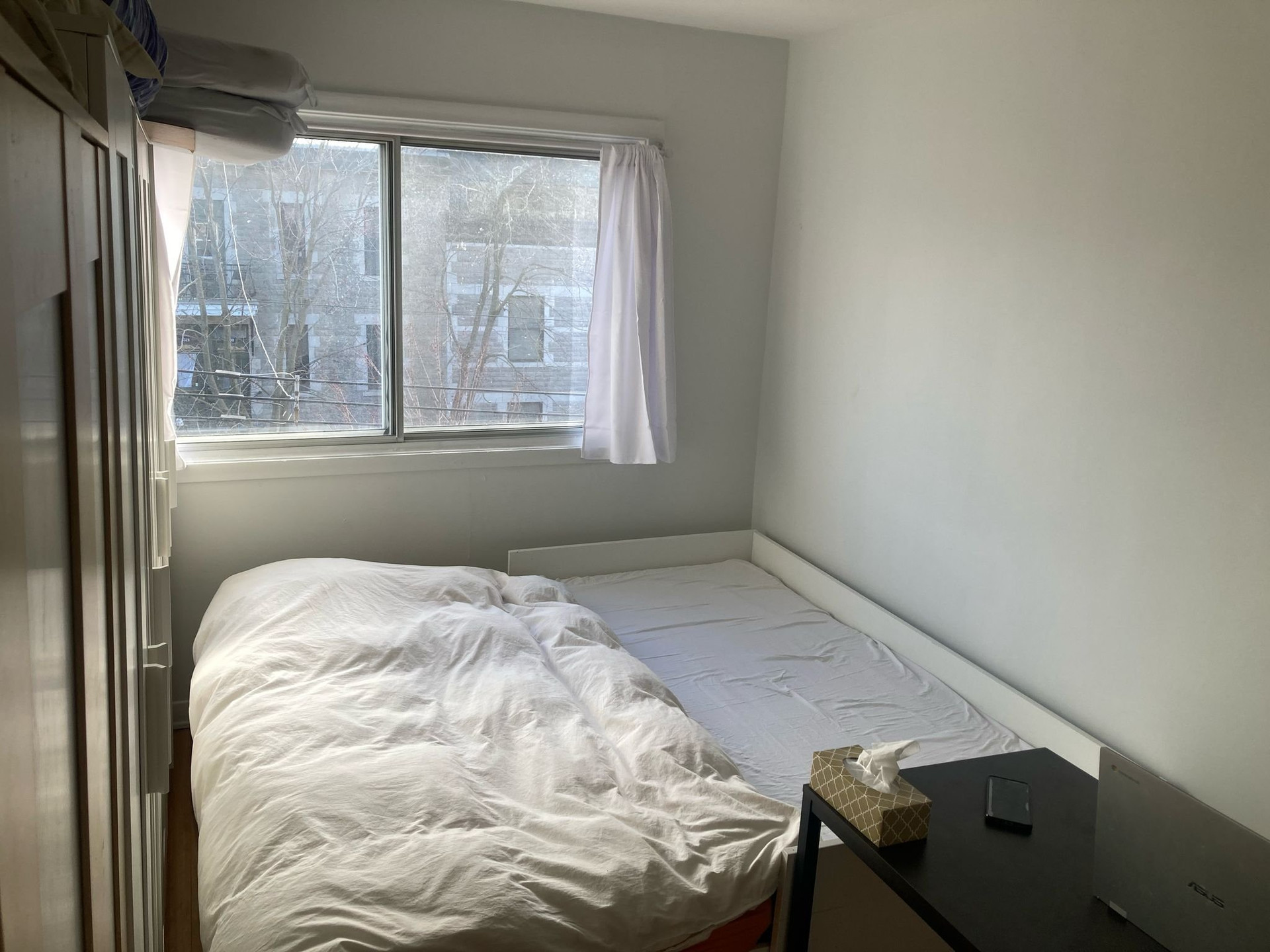 Small bedroom with bed