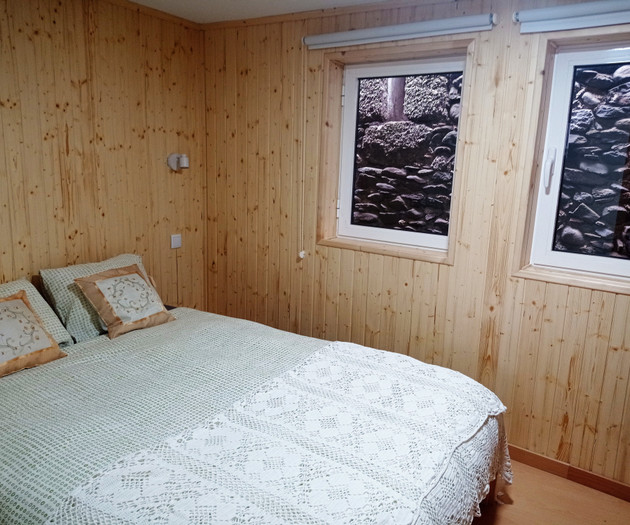House in village close to river beach and ski