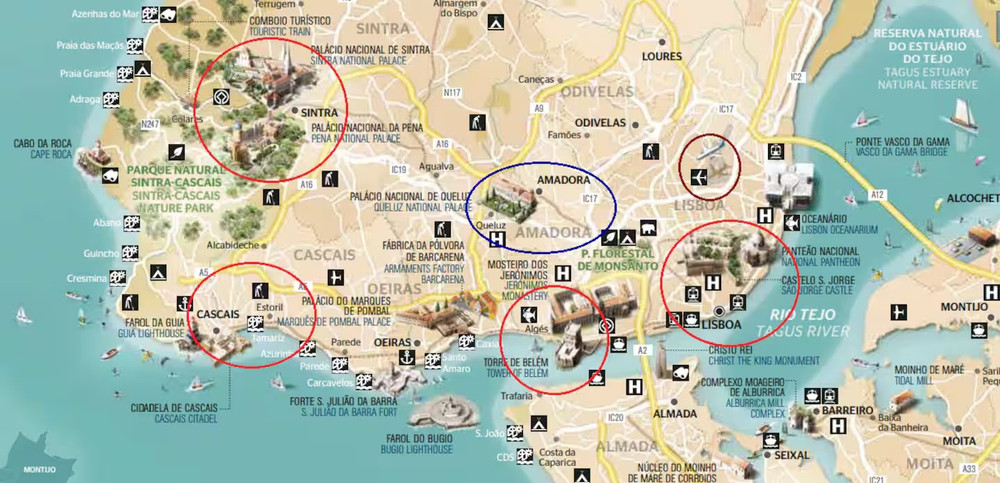 Between Lisbon, Sintra and Cascais. Easy parking preview