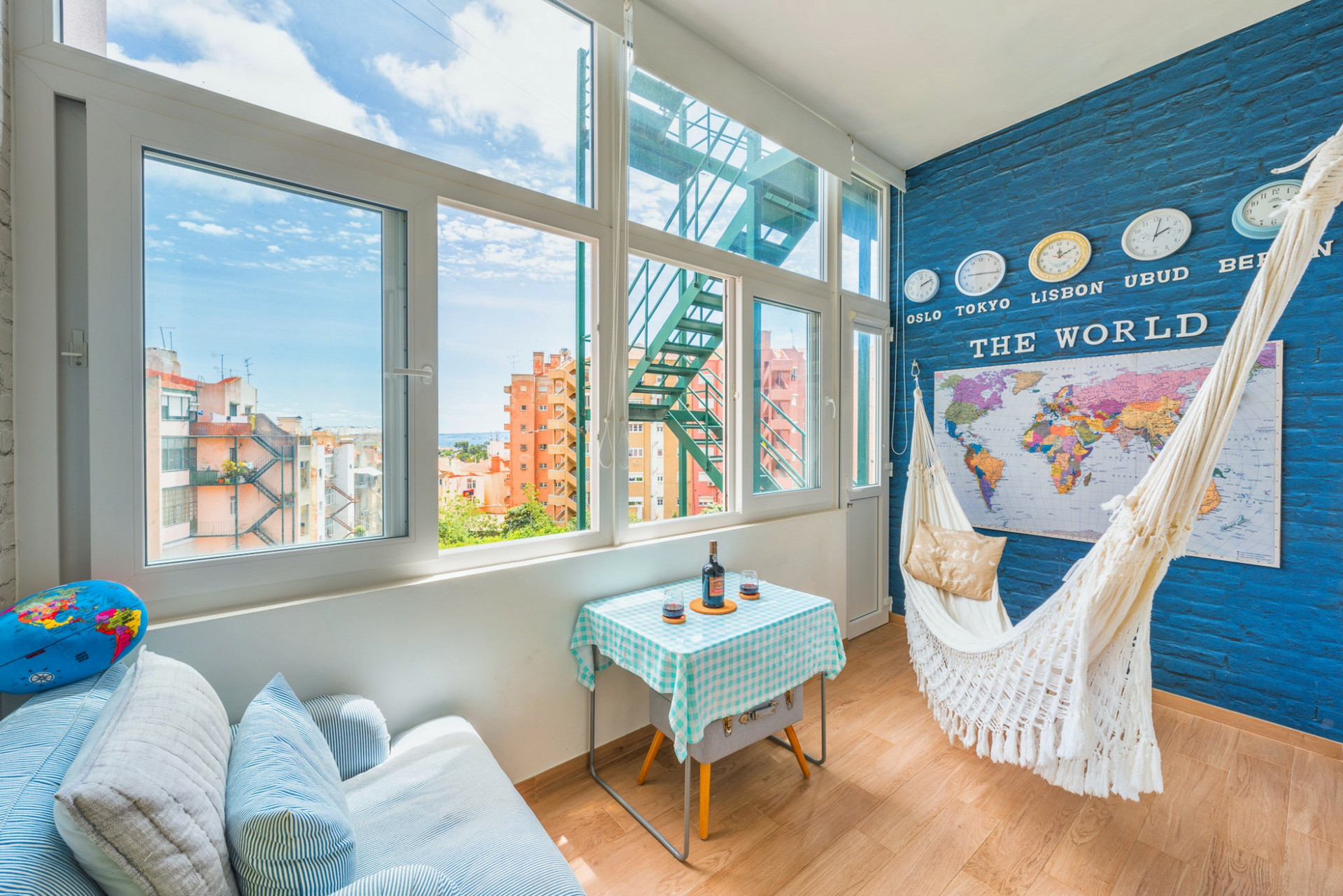 The sunroom.