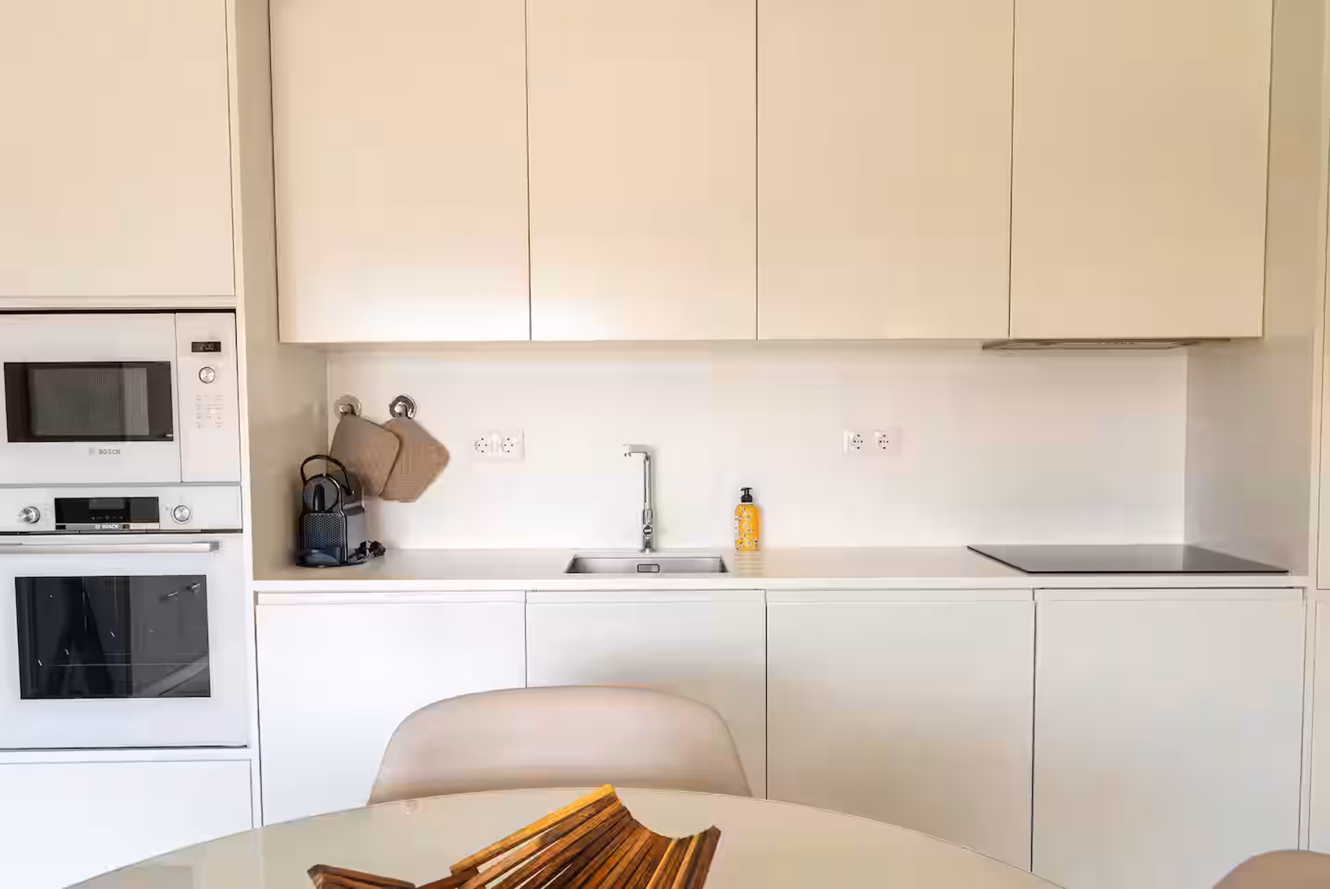 Kitchen with sink and cabinets