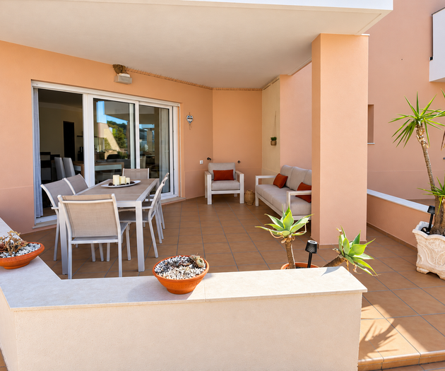 Terrace dining and seating area