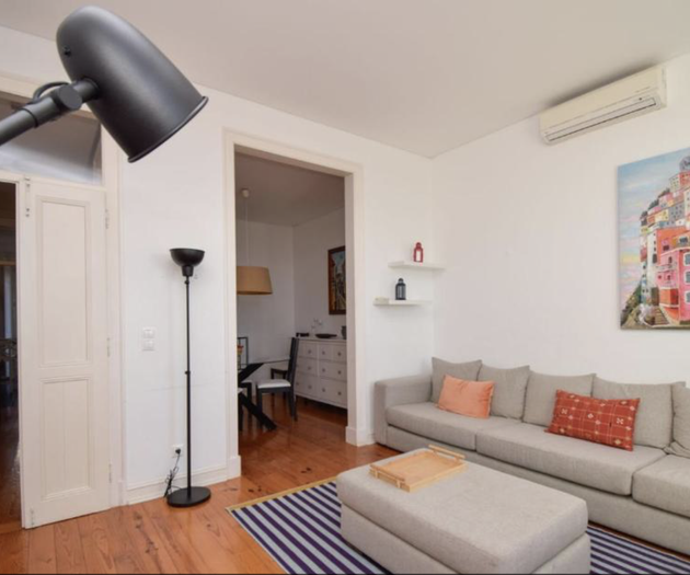 Living room colorful artwork