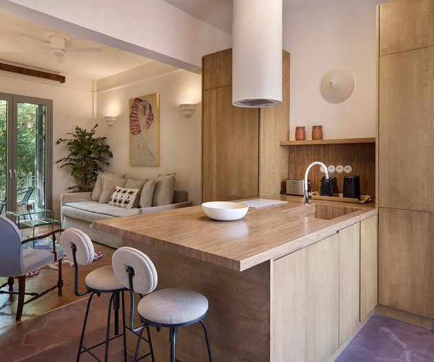 Kitchen and living room