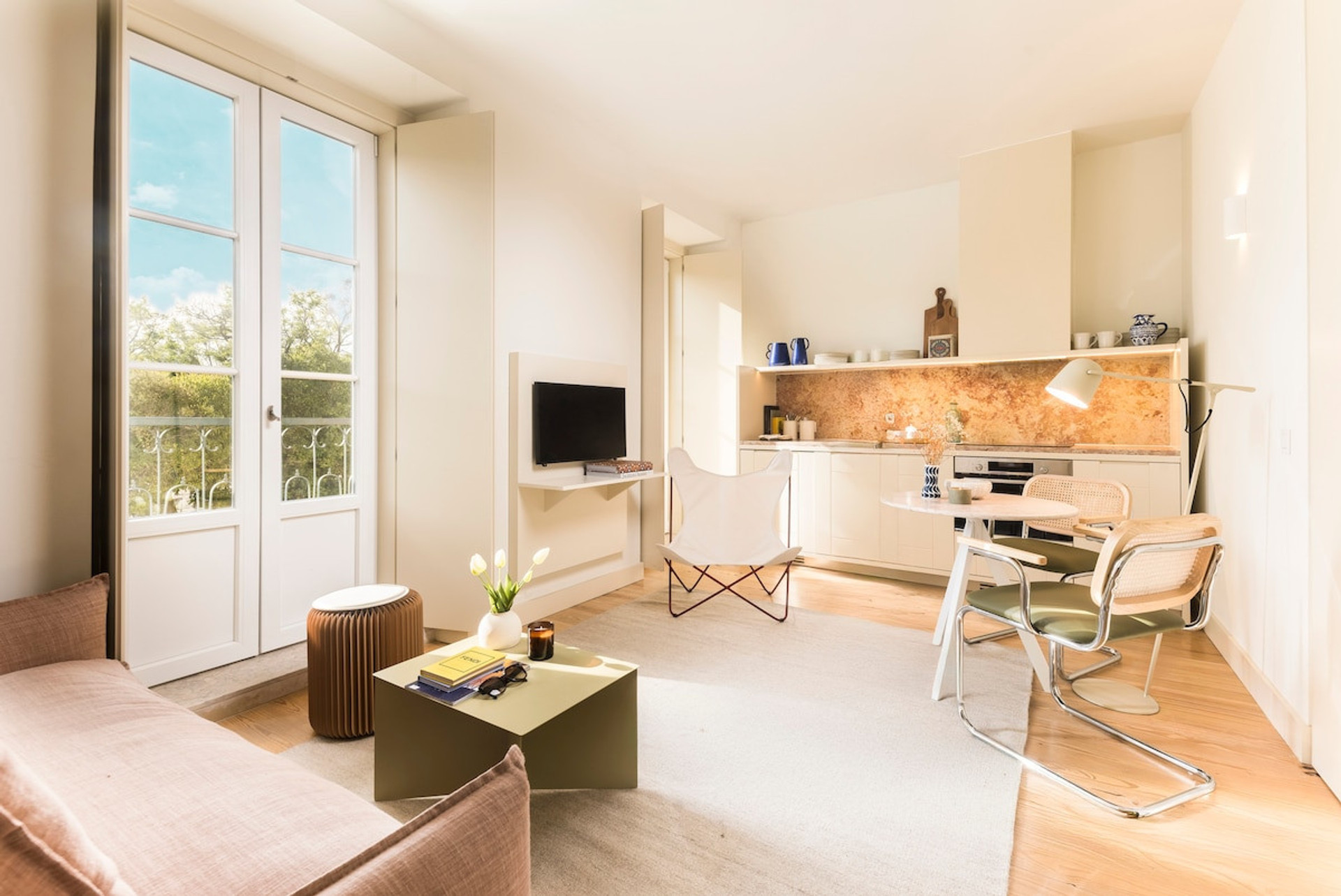 Bright and stylish apartment with natural light and modern comforts.