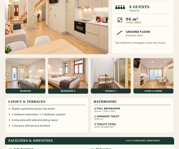 Apartment info sheet infographic