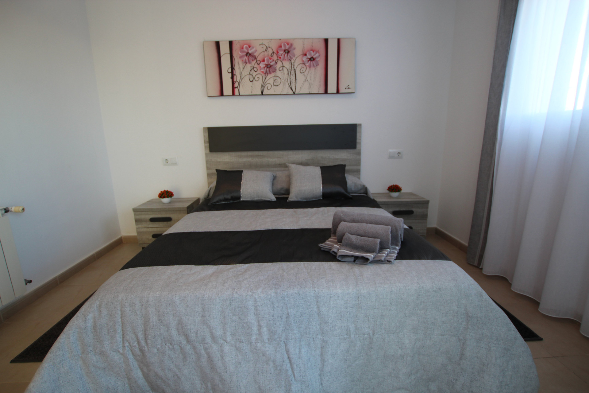 Master bedroom with double bed