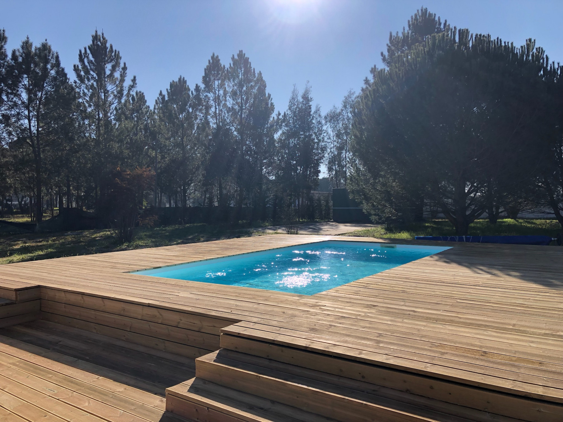 Private Pool with Sunbeds