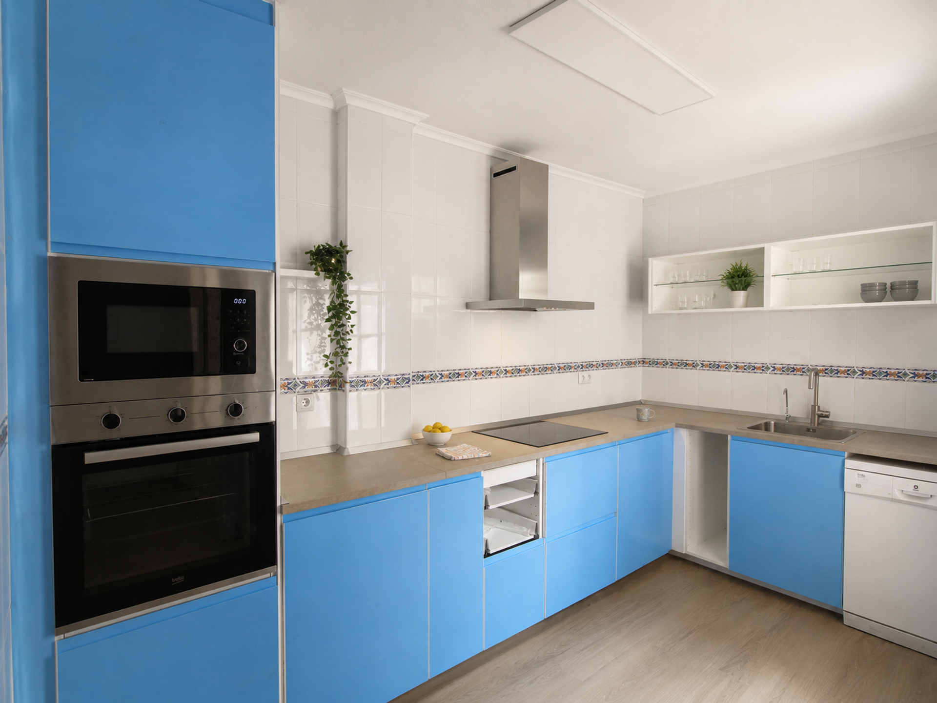 Blue modern kitchen