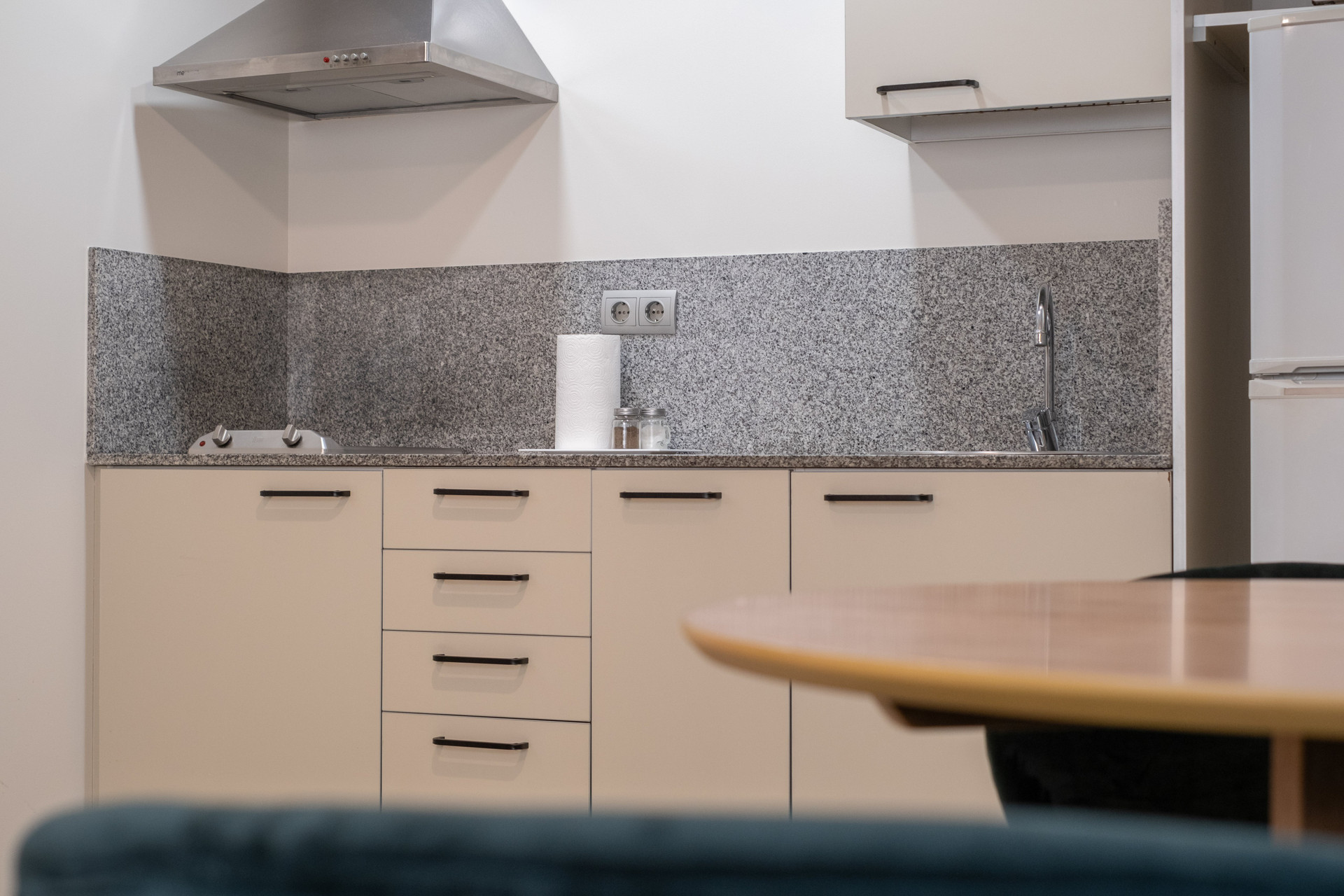 Kitchen counter close-up view