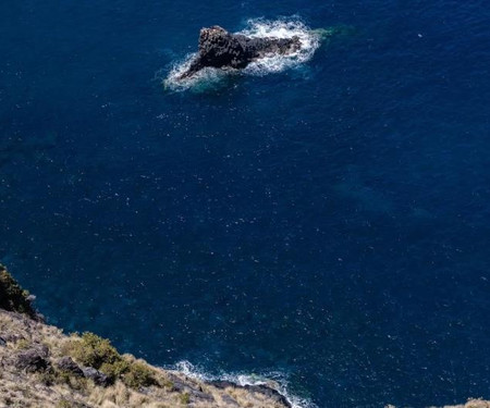 Blue Dream: Panoramic view on heights over the se