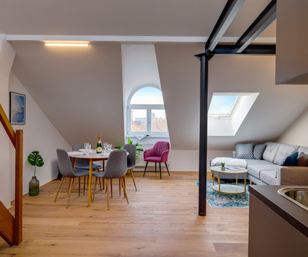 Attic Duplex Apartment - Kaizlovy Sady