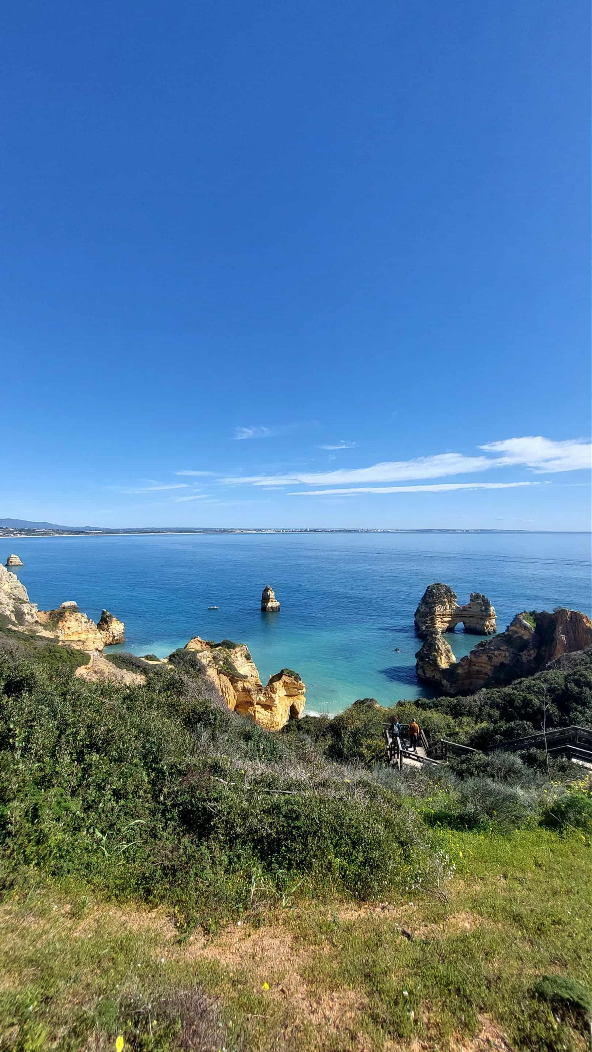 Scenic ocean cliffs and rock formations