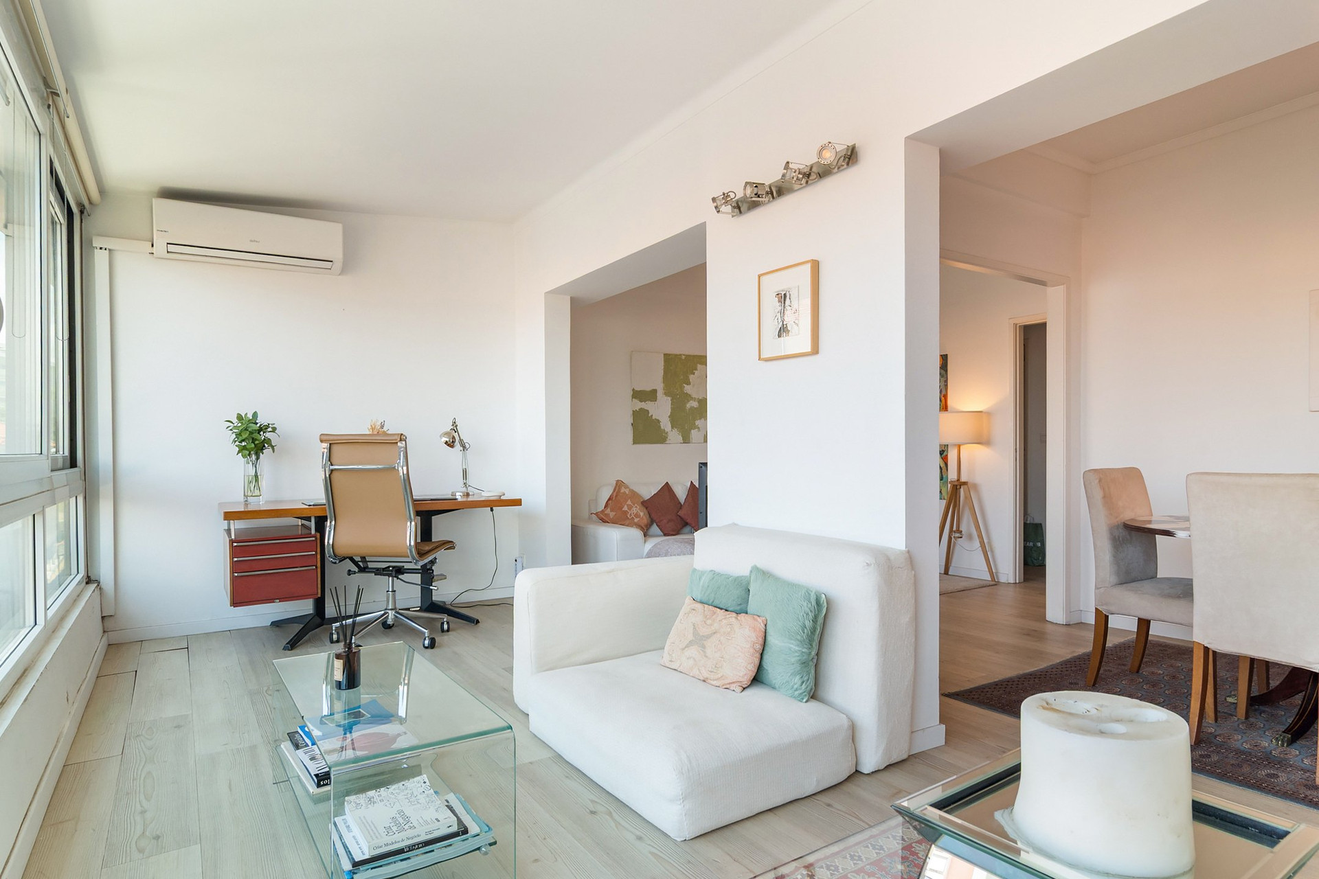 Open plan living and workspace