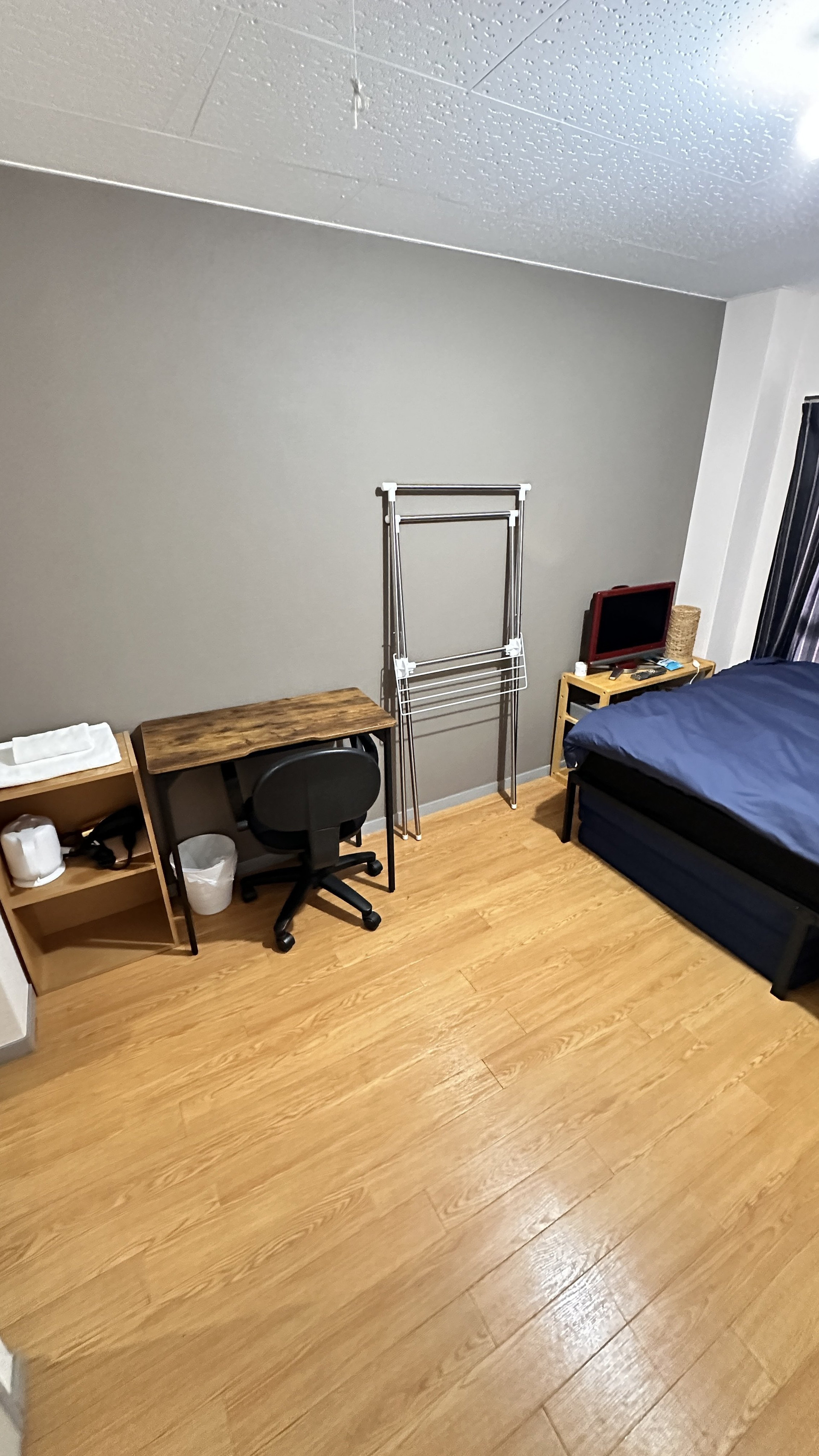Bedroom desk and drying rack