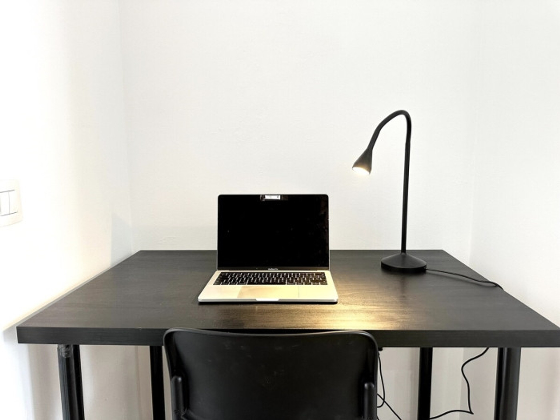 Work desk with laptop
