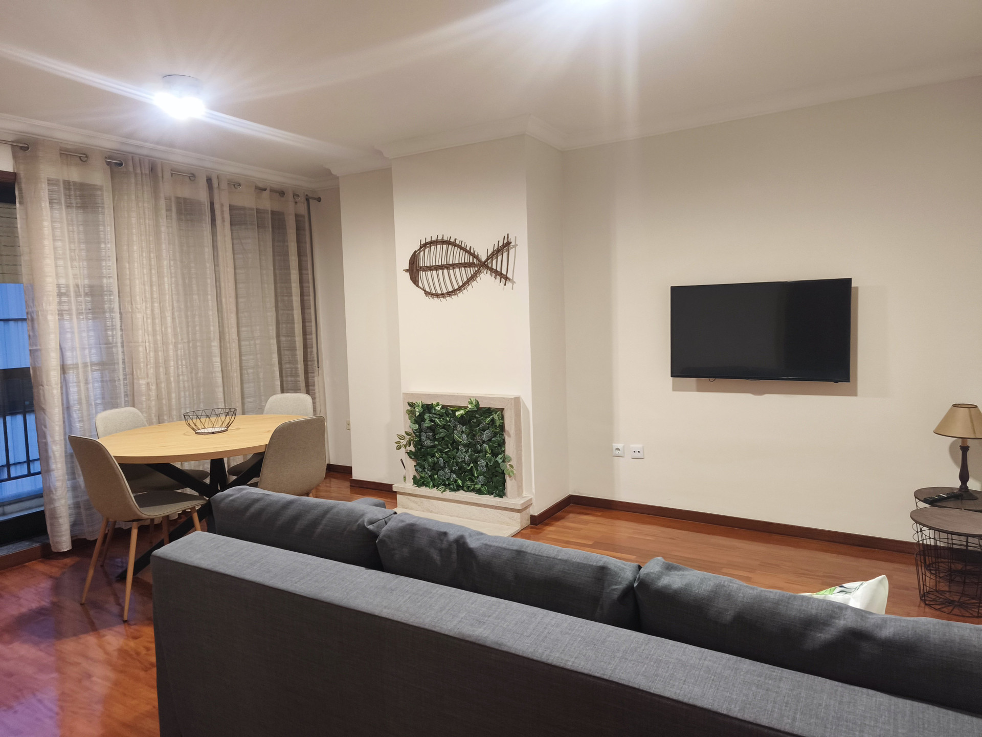 Living room with sofa and TV