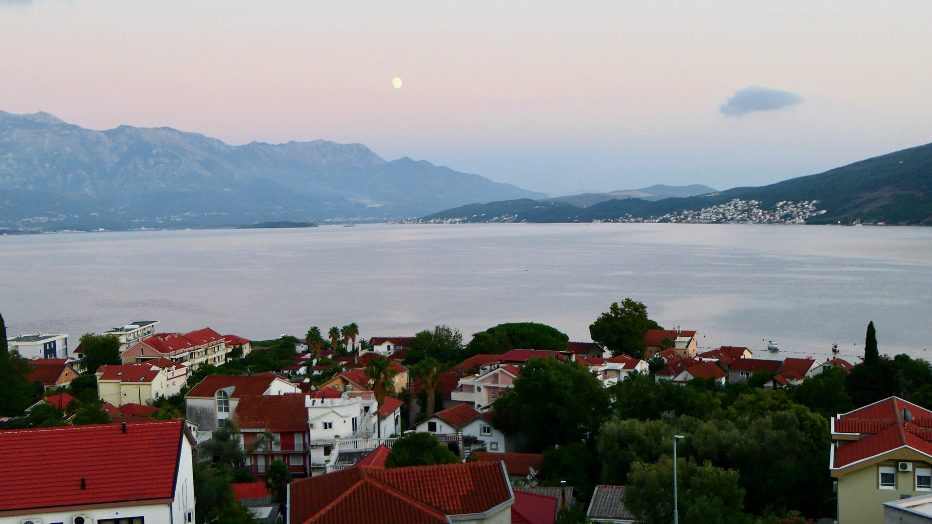 View from the balcony close to sunset