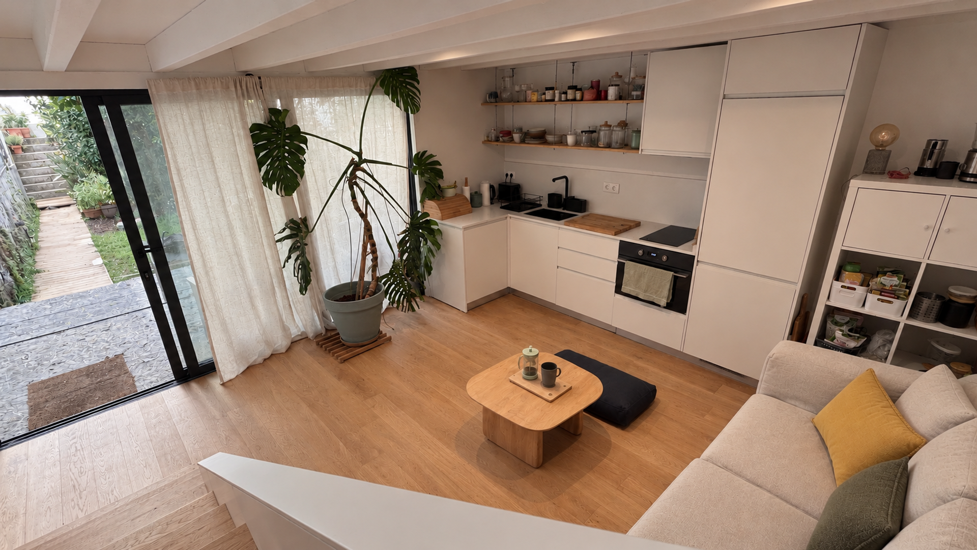 Ground floor kitchen and living area