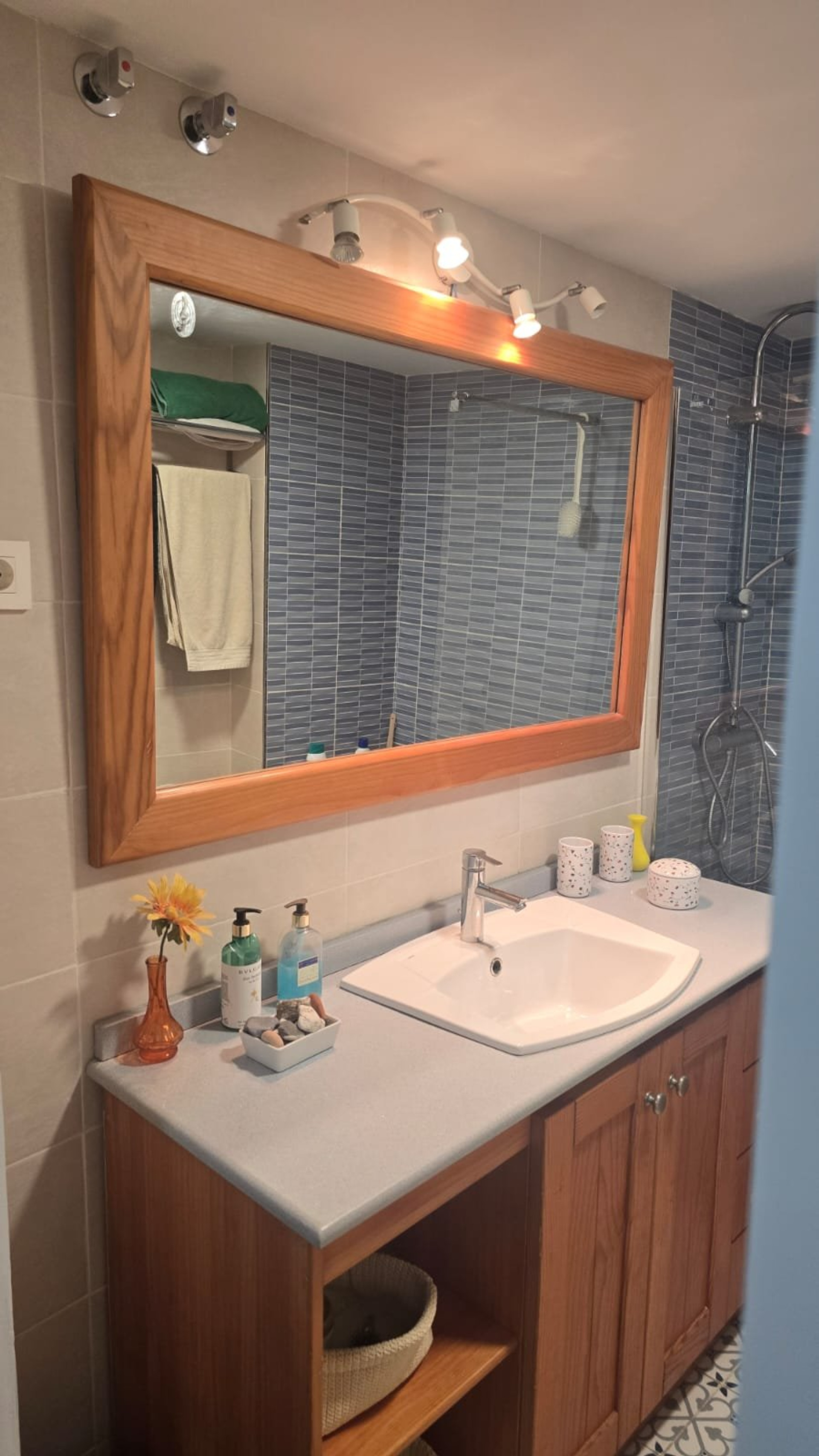 Bathroom vanity with mirror