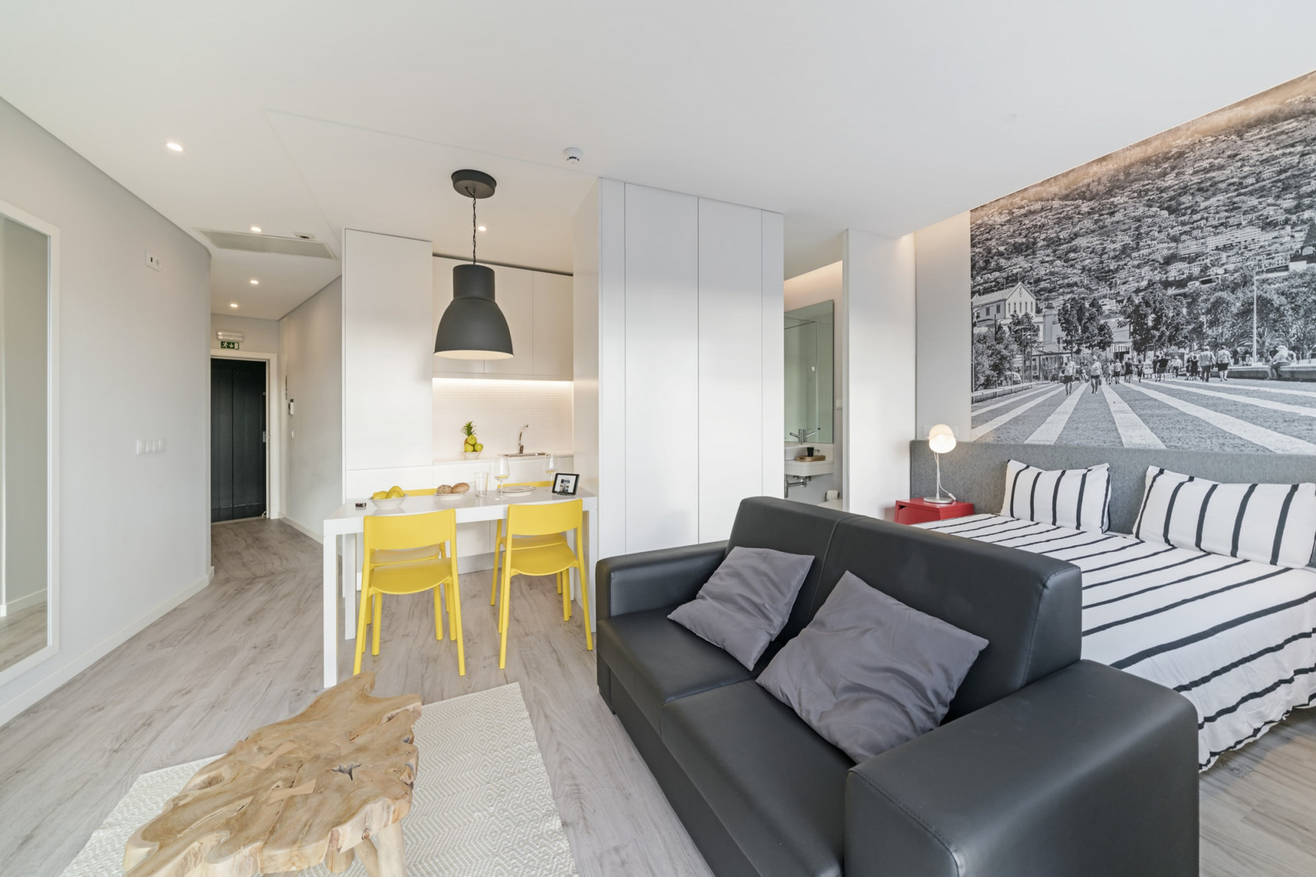 Bedroom , living room, dining room and kitchen