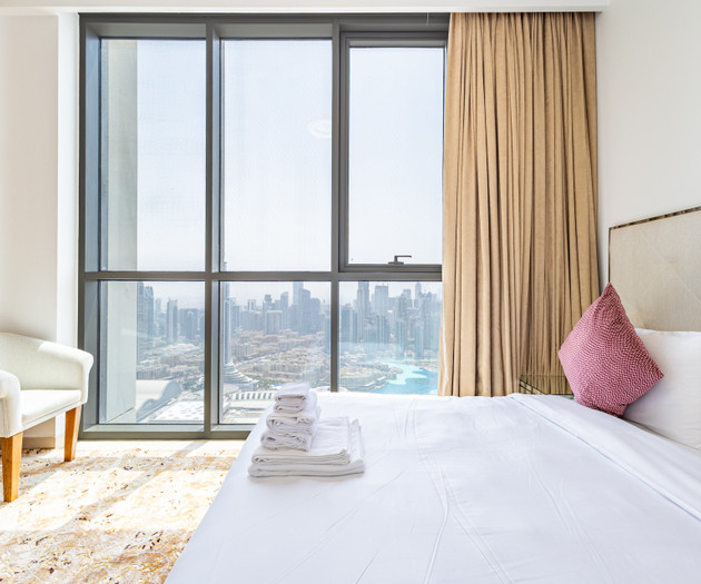 Elegant Downtown 3BR | Burj Khalifa View