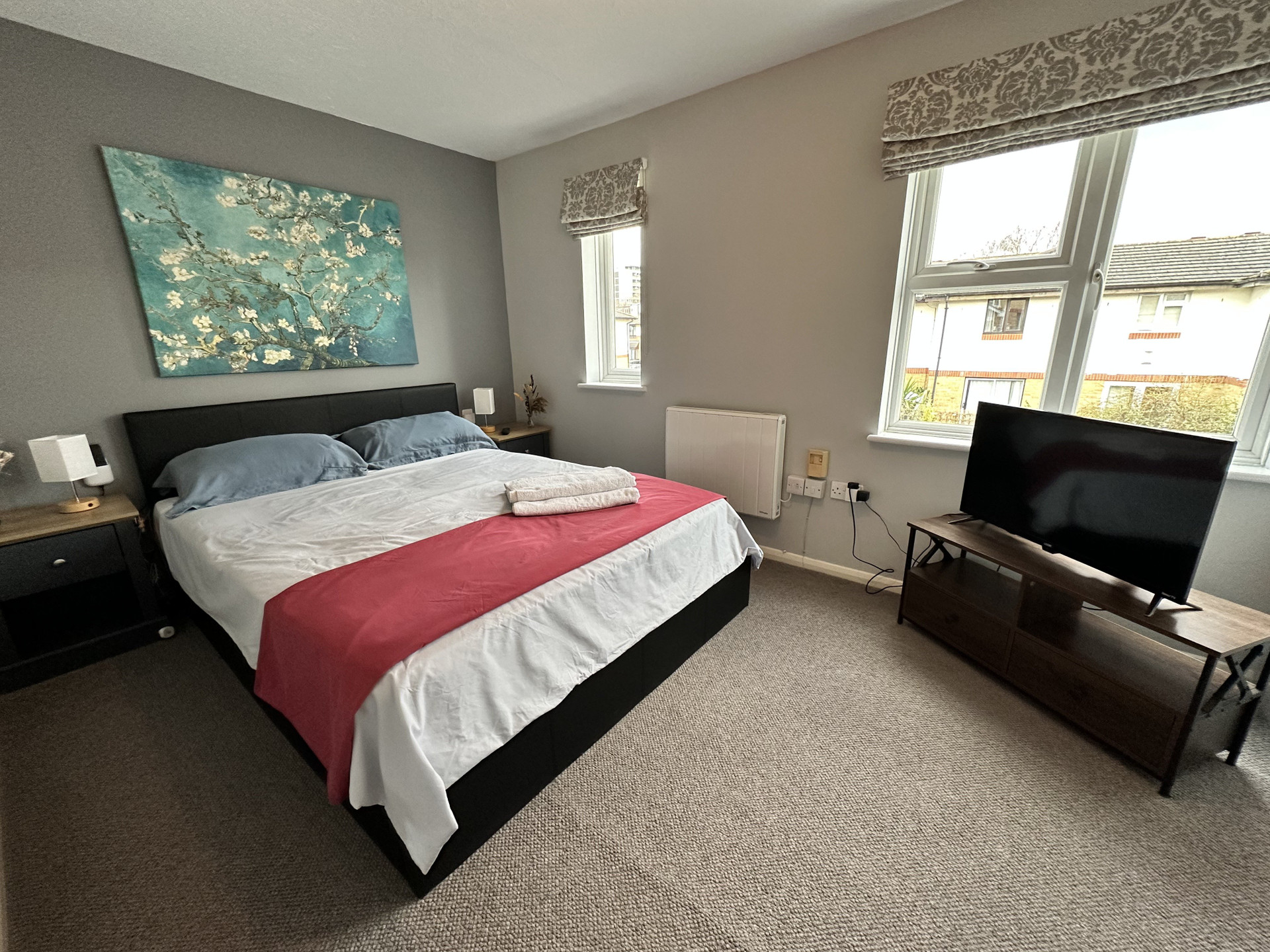Master bedroom with double bed