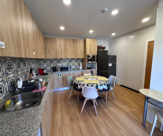Room in a house with a shared bathroom