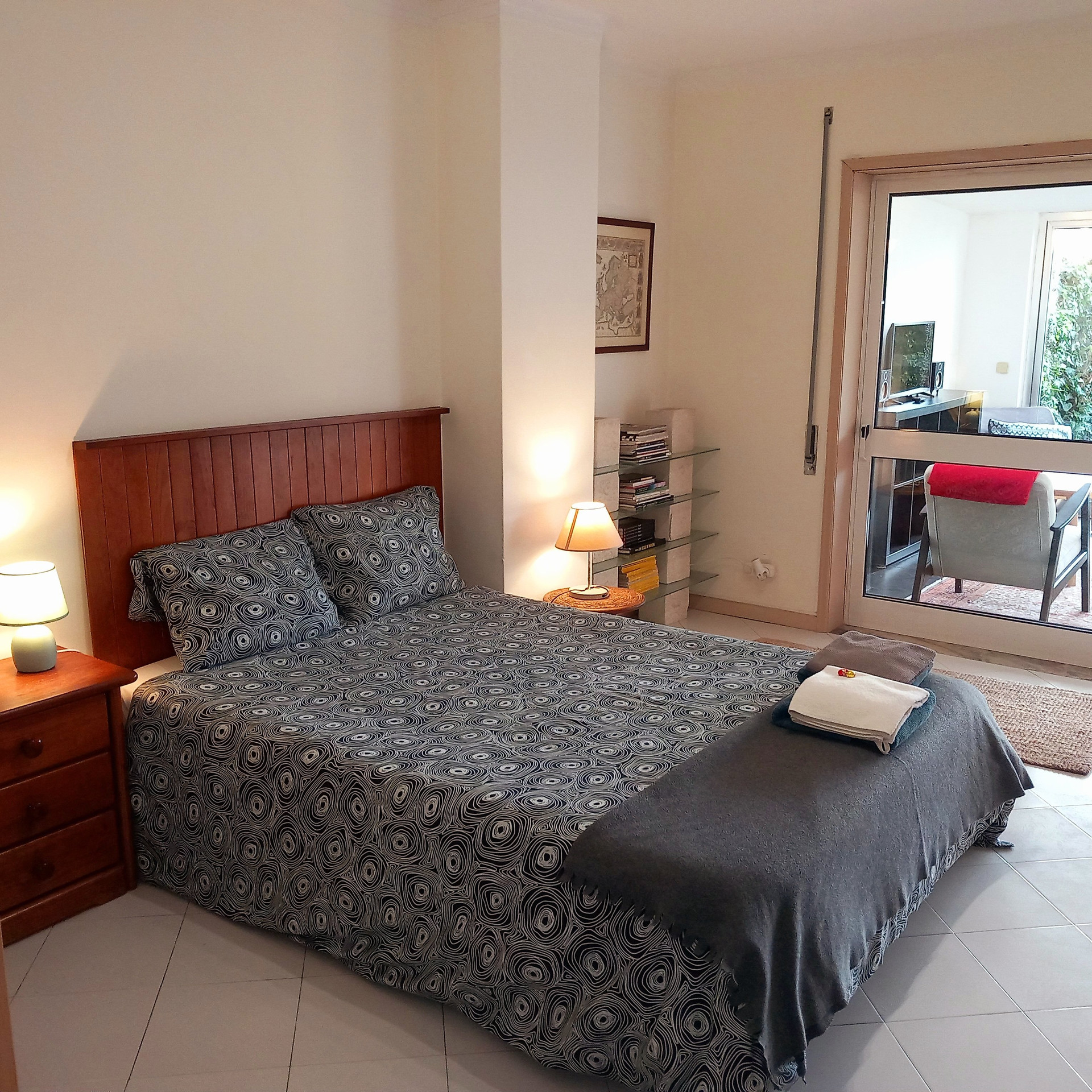 Bedroom with balcony access