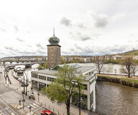 Spacious apartment with Prague castle view