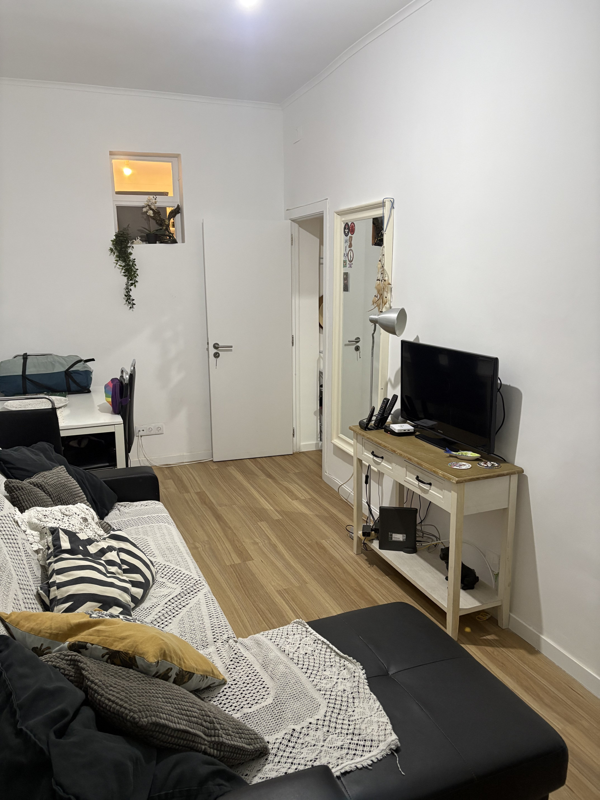 Living room with sofa and TV