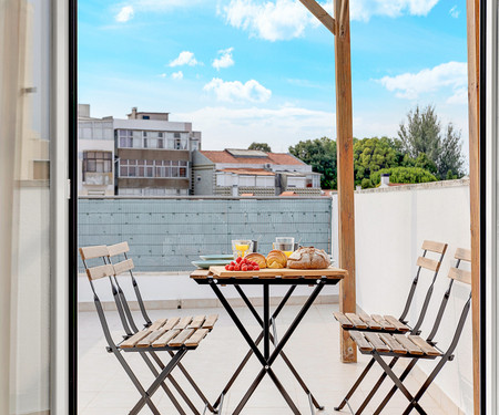 Two bedroom Apt | Almada | Terrace w/River Views