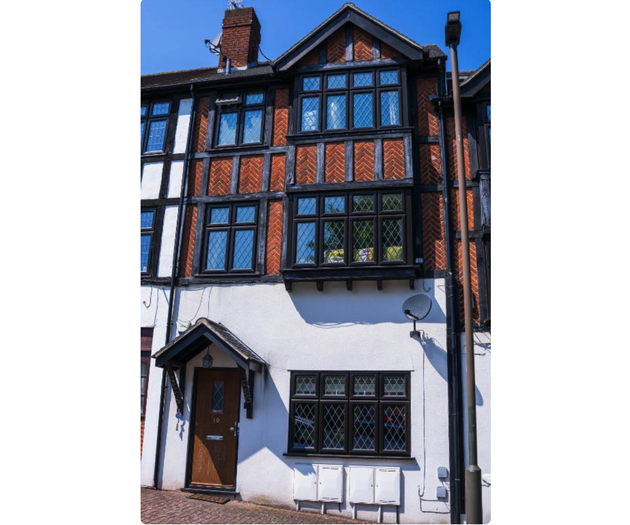 Tudor-style building exterior